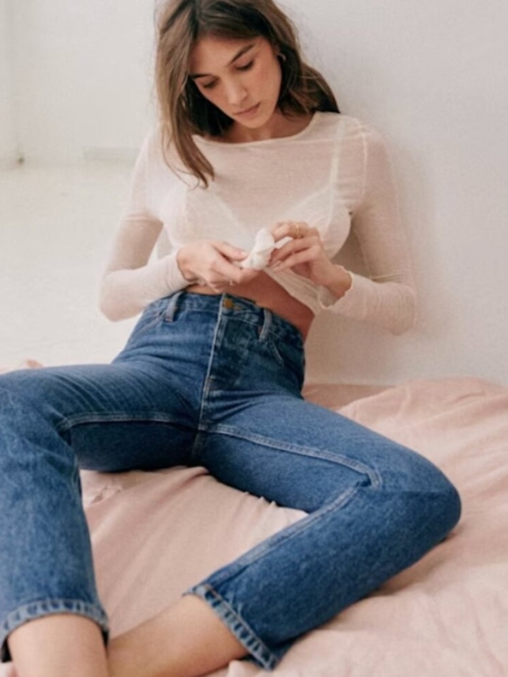 Sezane Le Brut Denim Jeans - Size 24